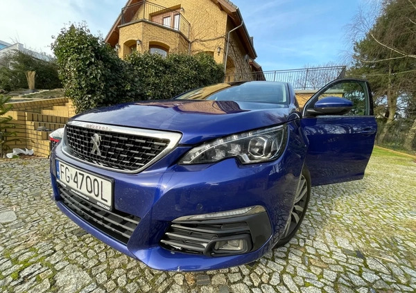 Peugeot 308 cena 43999 przebieg: 117000, rok produkcji 2018 z Poznań małe 326